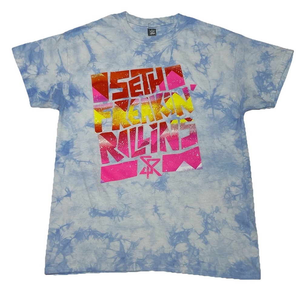 WWE Seth Freakin Rollins Tie Dye Graphic‎ T-Shirt Wrestling Mens Size Medium NXT